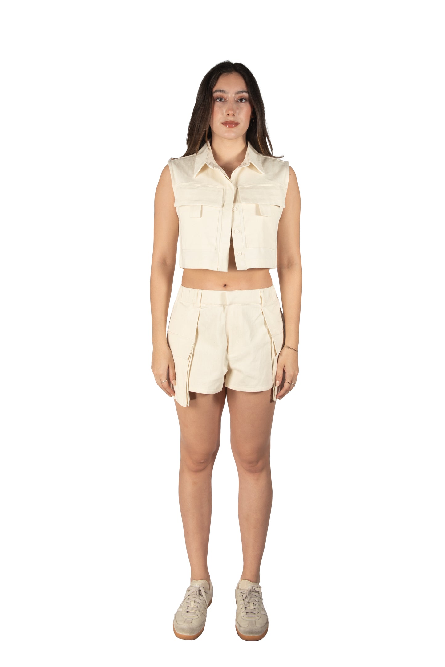 Skort cargo set Black