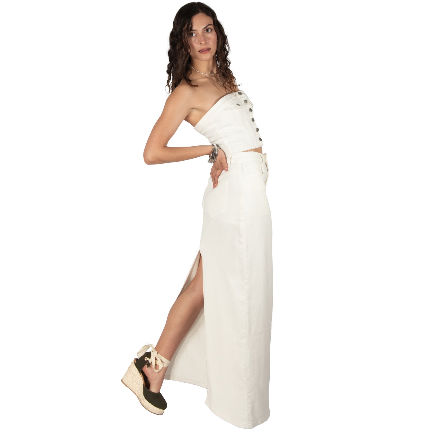 Maxi skirt denim
