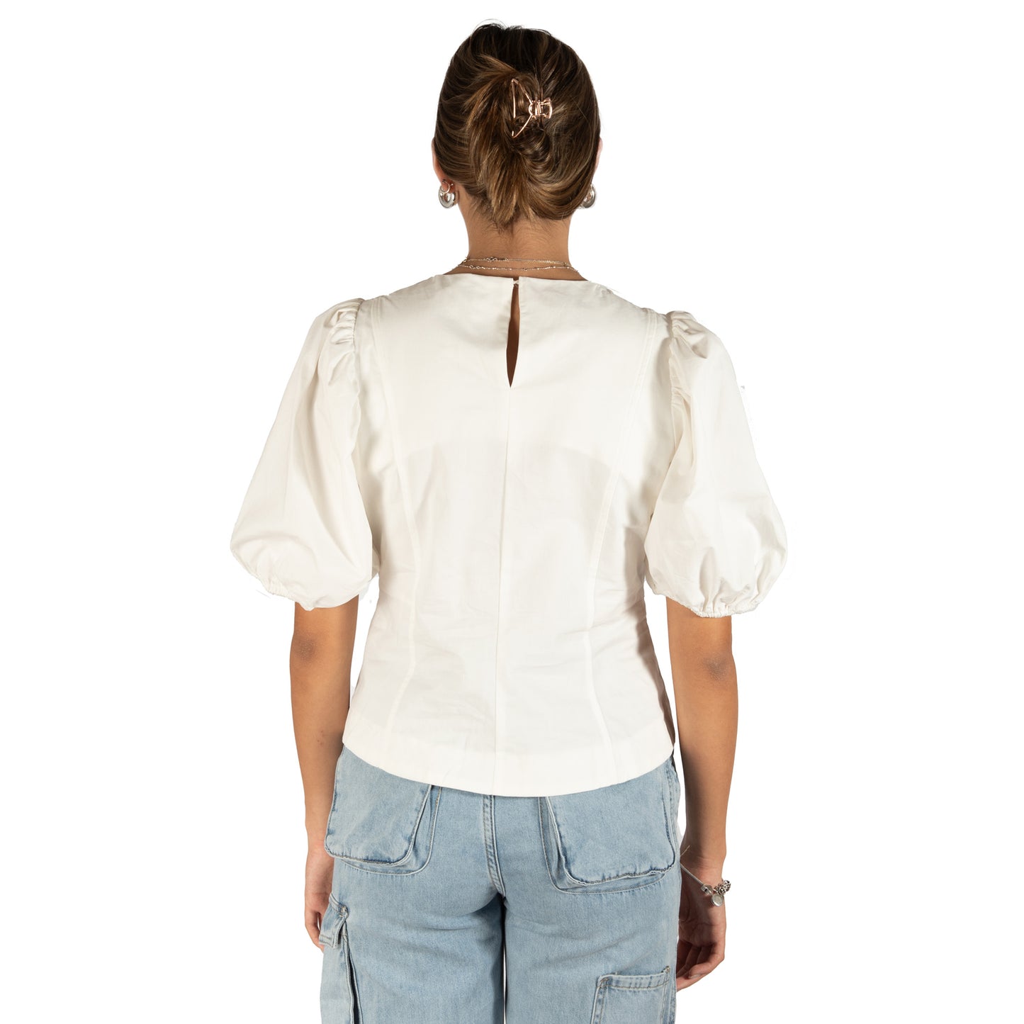 Top puff sleeves