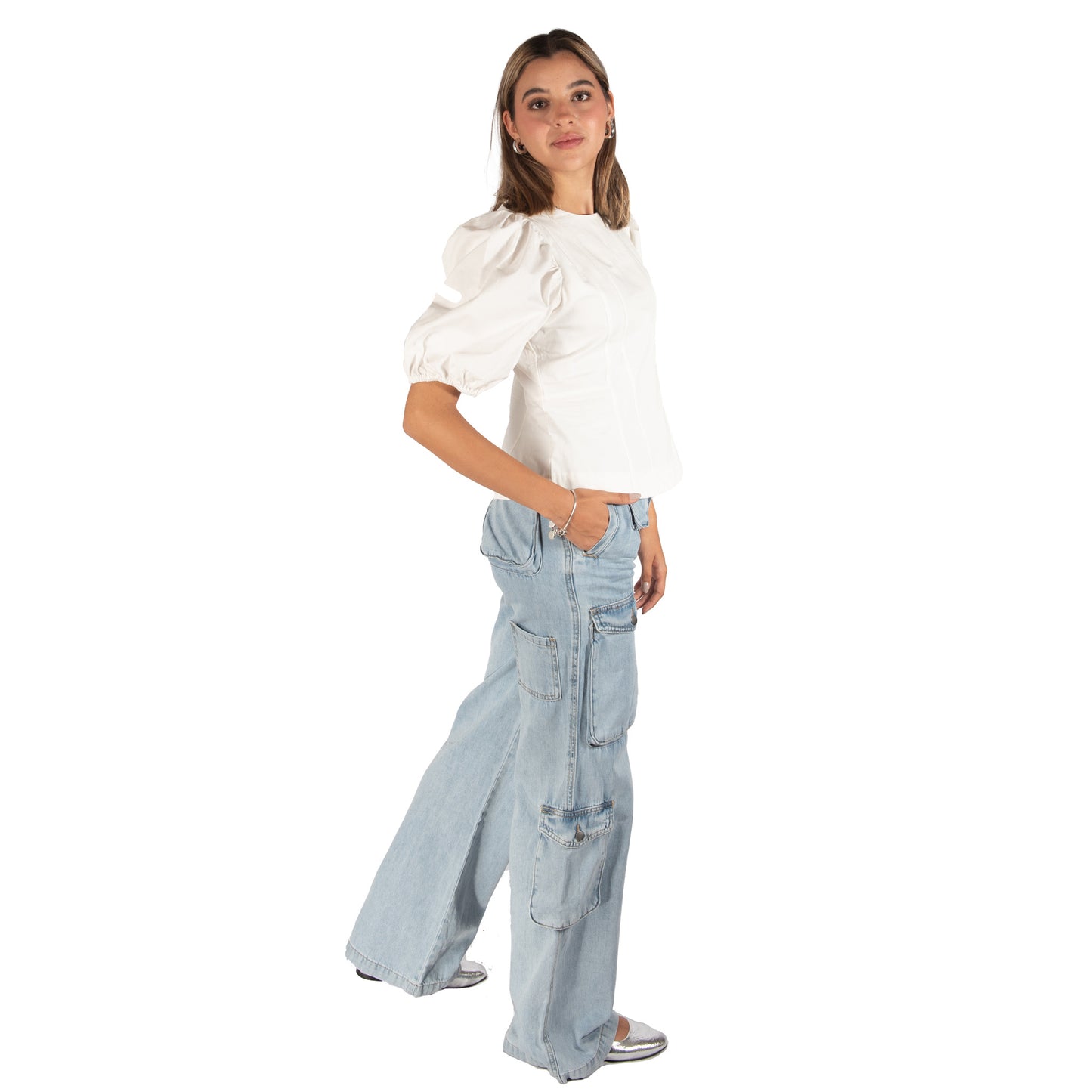 Top puff sleeves
