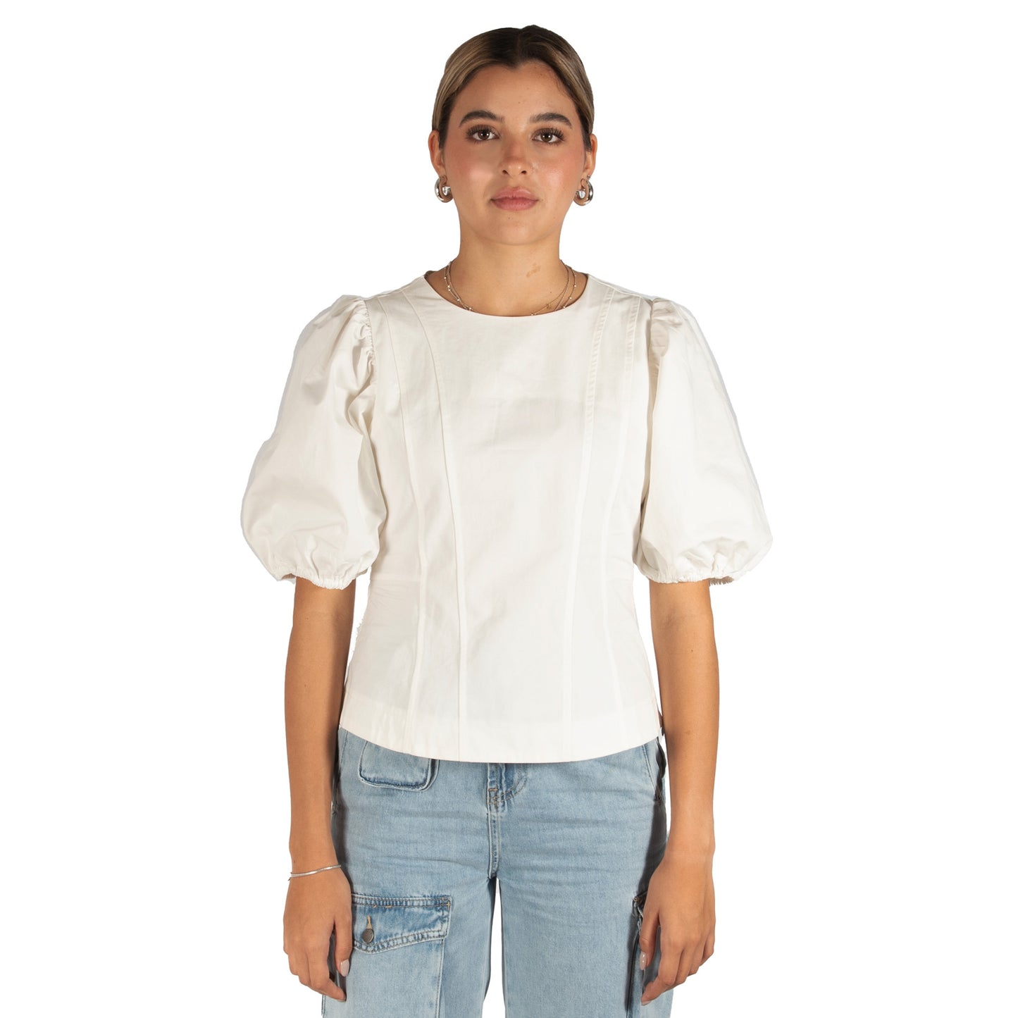 Top puff sleeves
