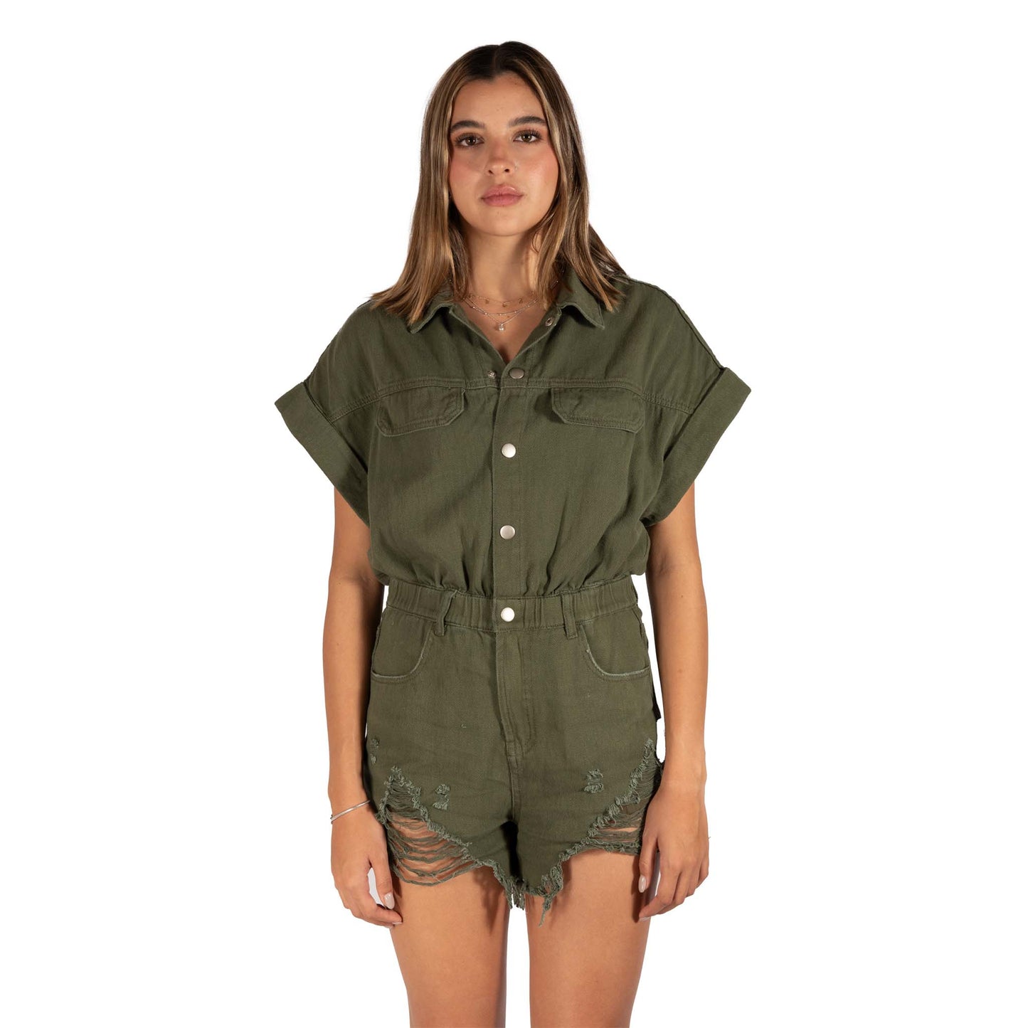 Mono denim Olive