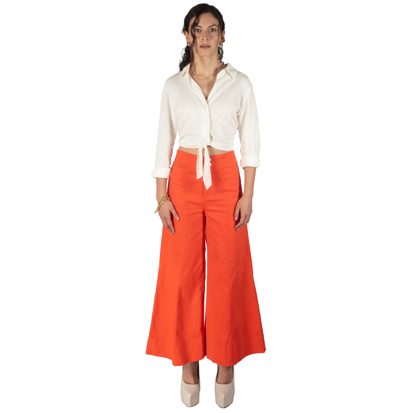 Pantalones Capri wide leg